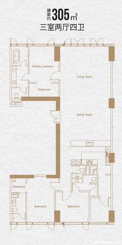 约305㎡户型户型图