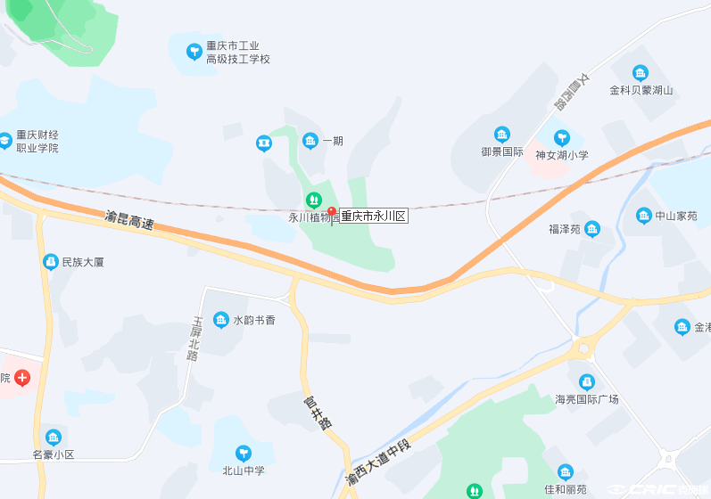 永川白马庄园 区位交通图