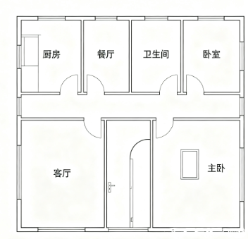 约75㎡户型户型图