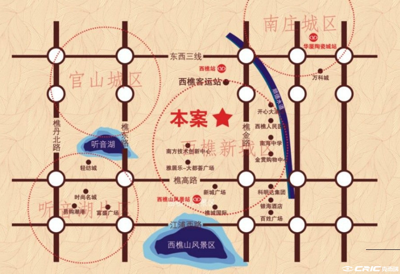 樵悦名居 区位交通图