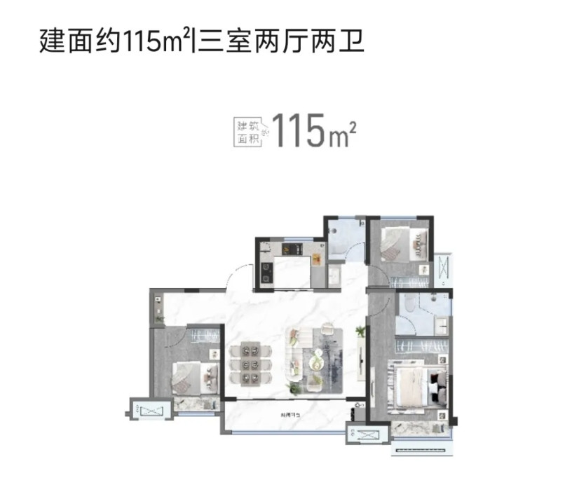 115户型图