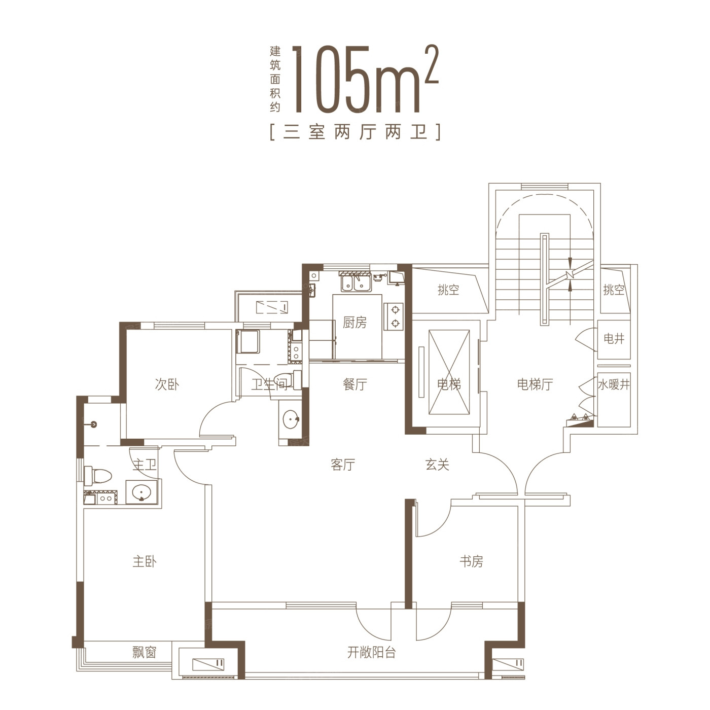 105户型图