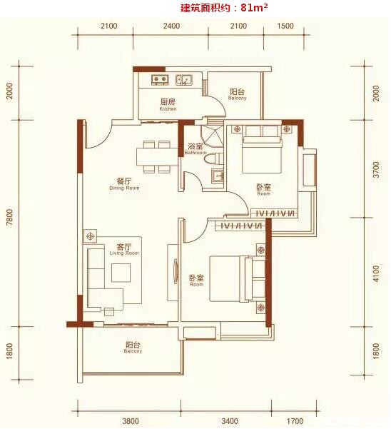 B1户型图