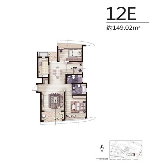12E户型图