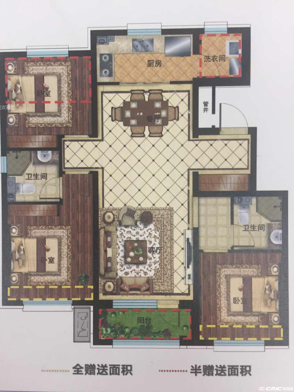104户型户型图