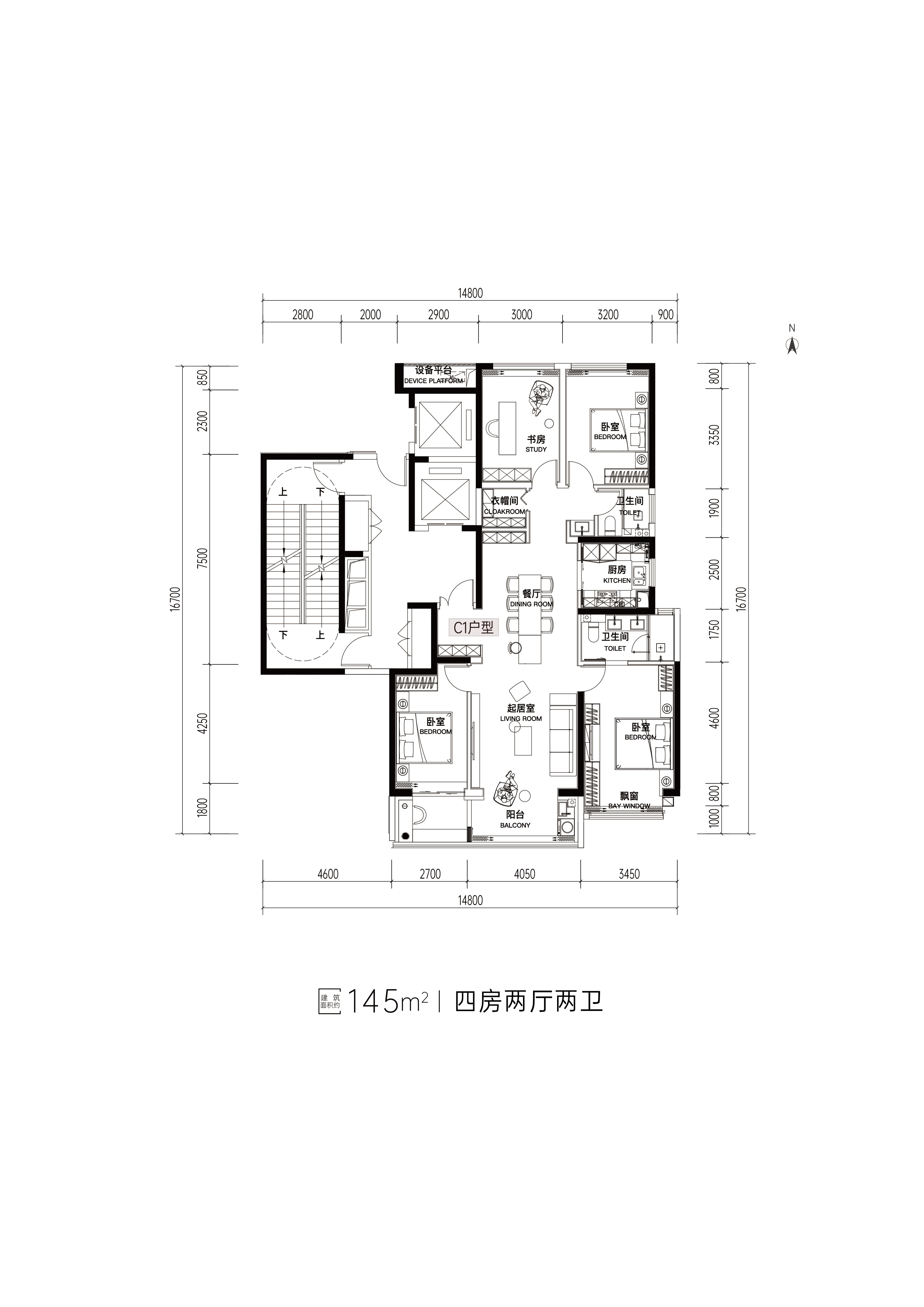 145户型图