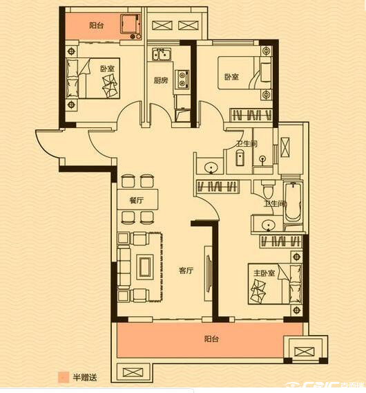 18-B户型图