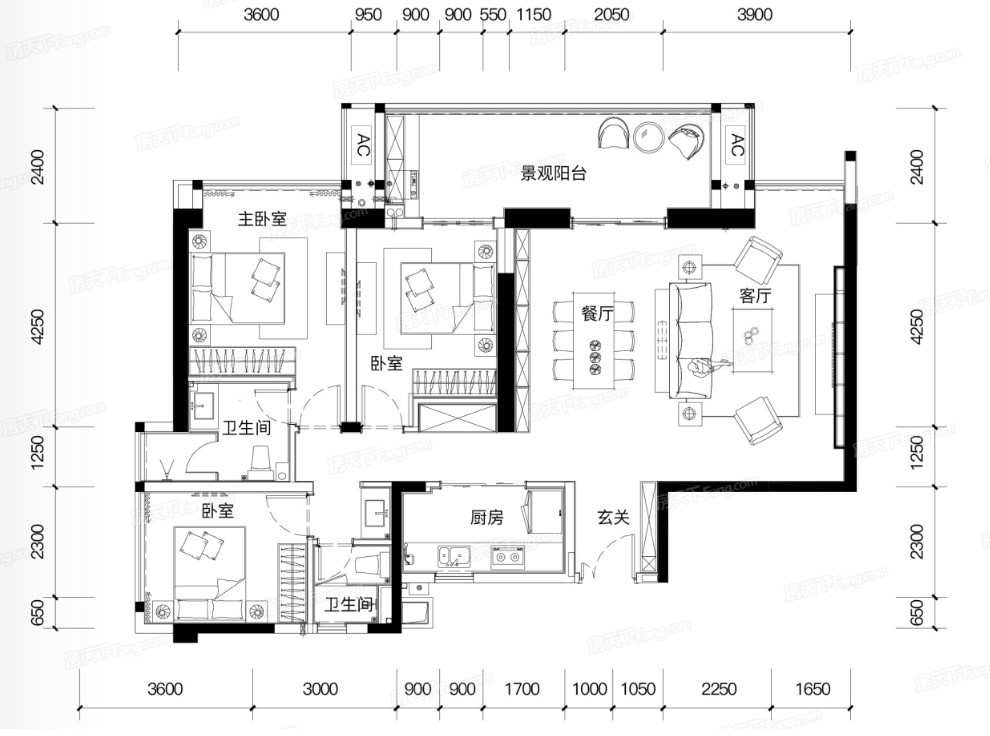 C134.98户型图