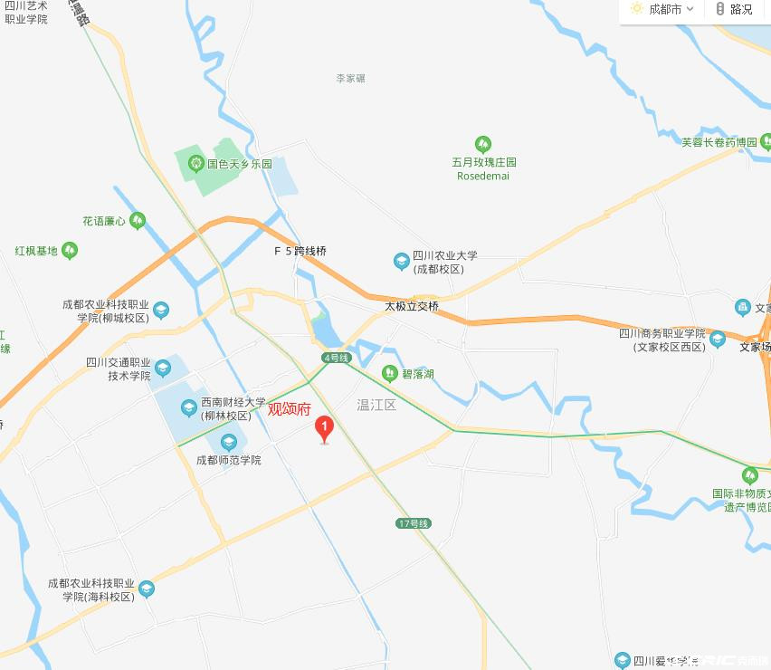 观颂府 区位交通图
