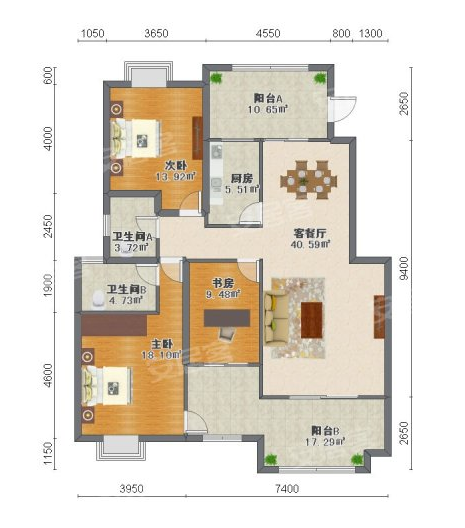 138户型图
