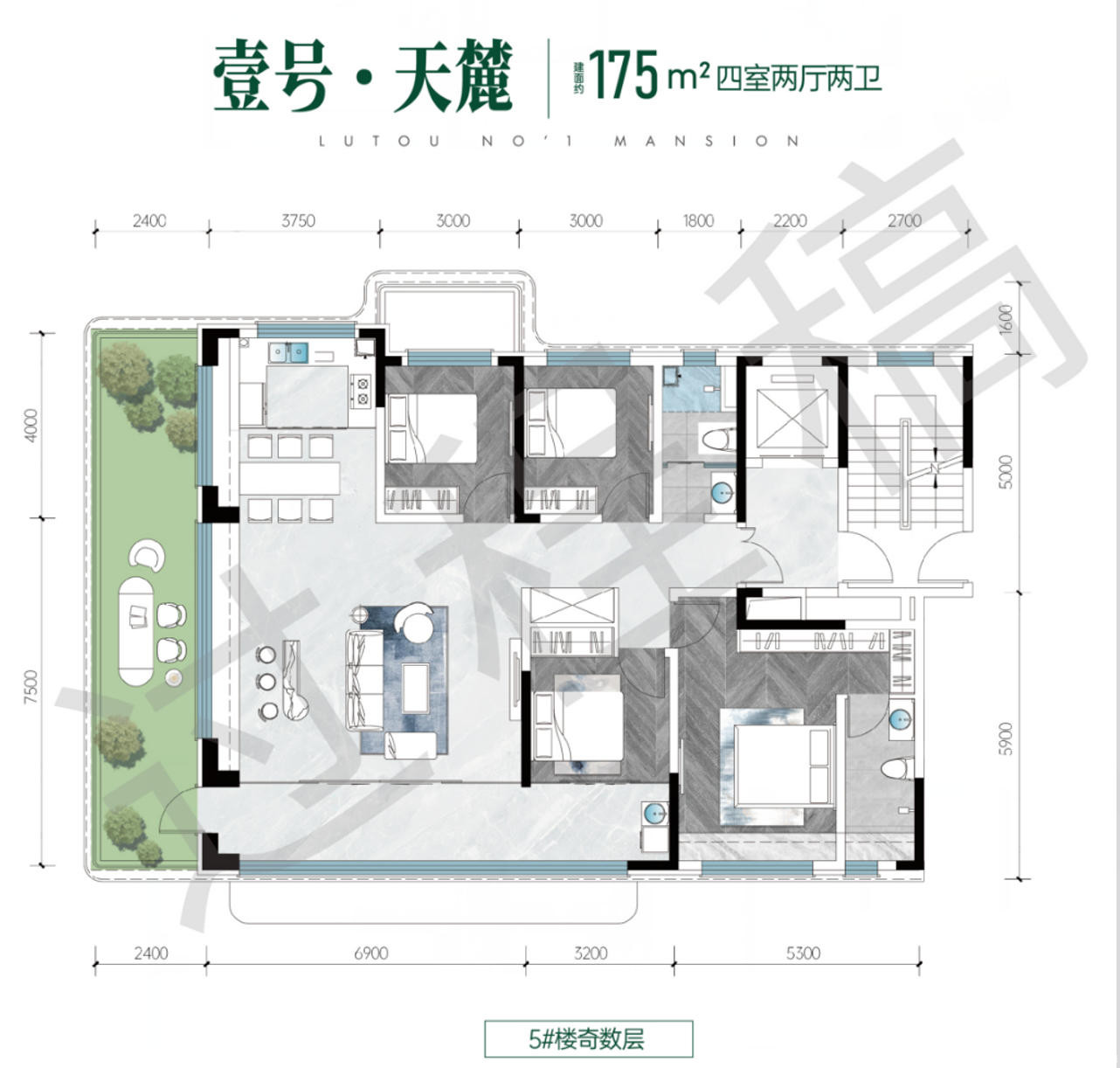 175-5#奇数户型图