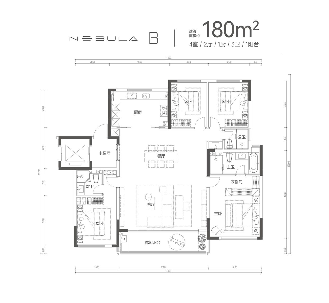 180户型图