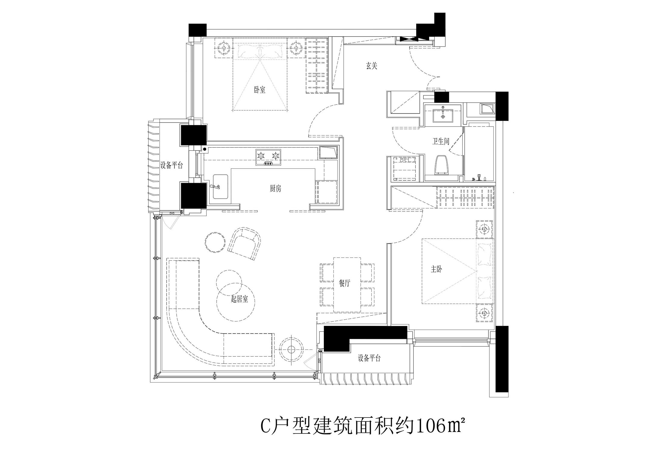 三期C户型图