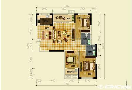 F户型户型图