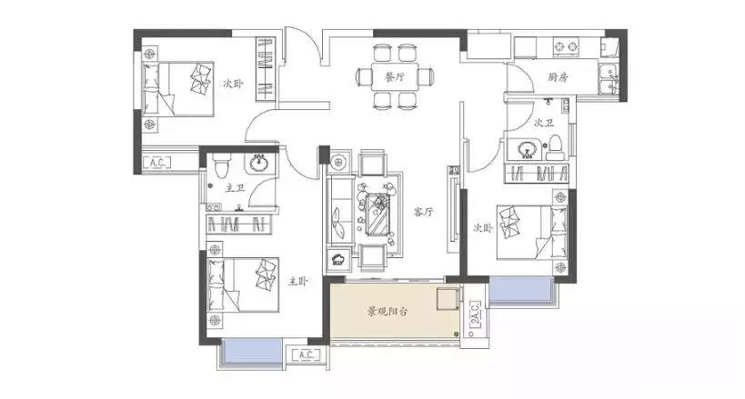 B户型户型图