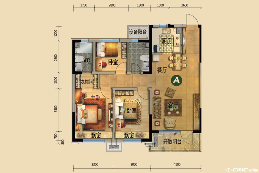 D户型户型图