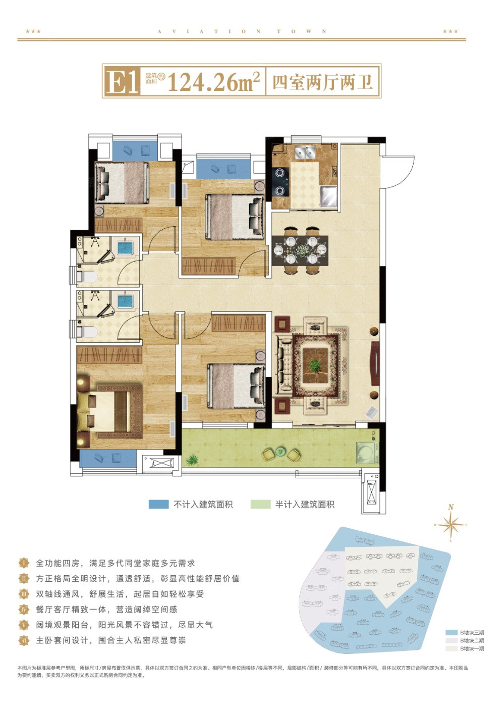 B地块E1户型图