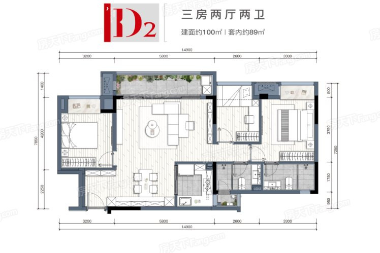 C100户型图