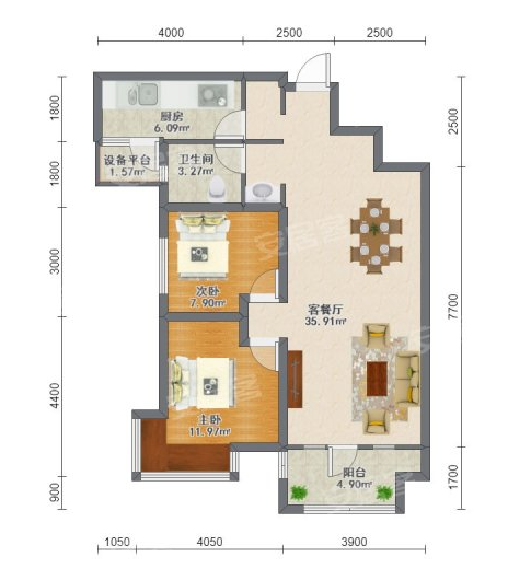 91.8户型图