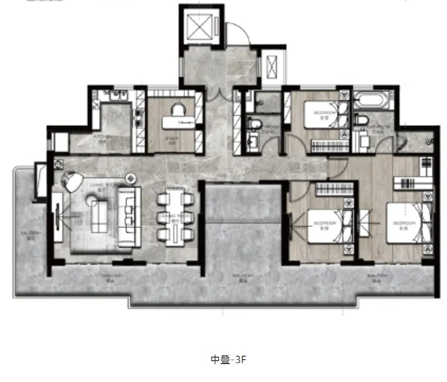 中叠户型图