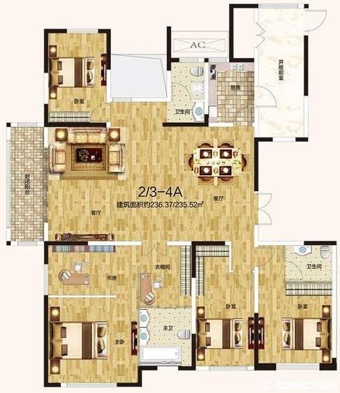 2-4A户型图