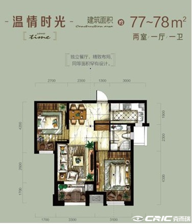 温情时光户型图