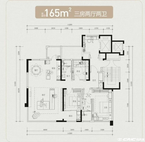 165户型图
