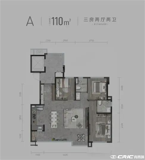 110户型户型图