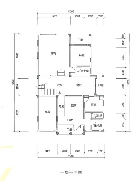 250-300㎡联排户型图