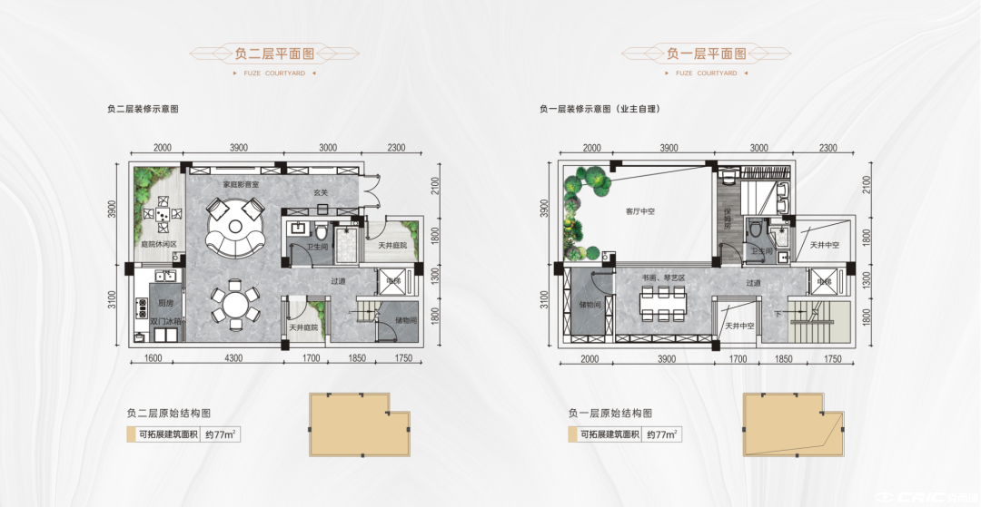 141㎡别墅户型图