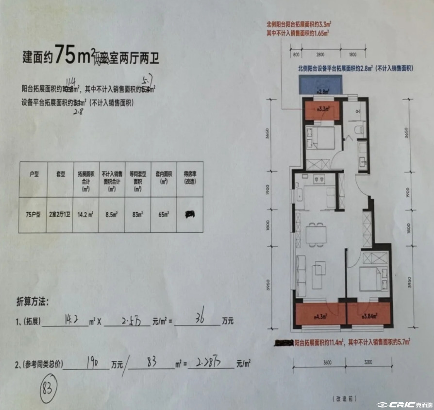 B户型户型图