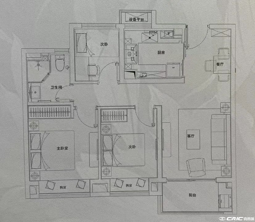 C、C2户型图