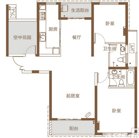 E2-B户型图