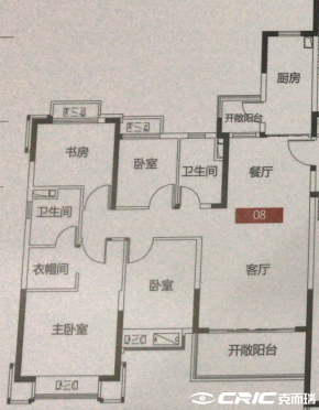 高层F户型图