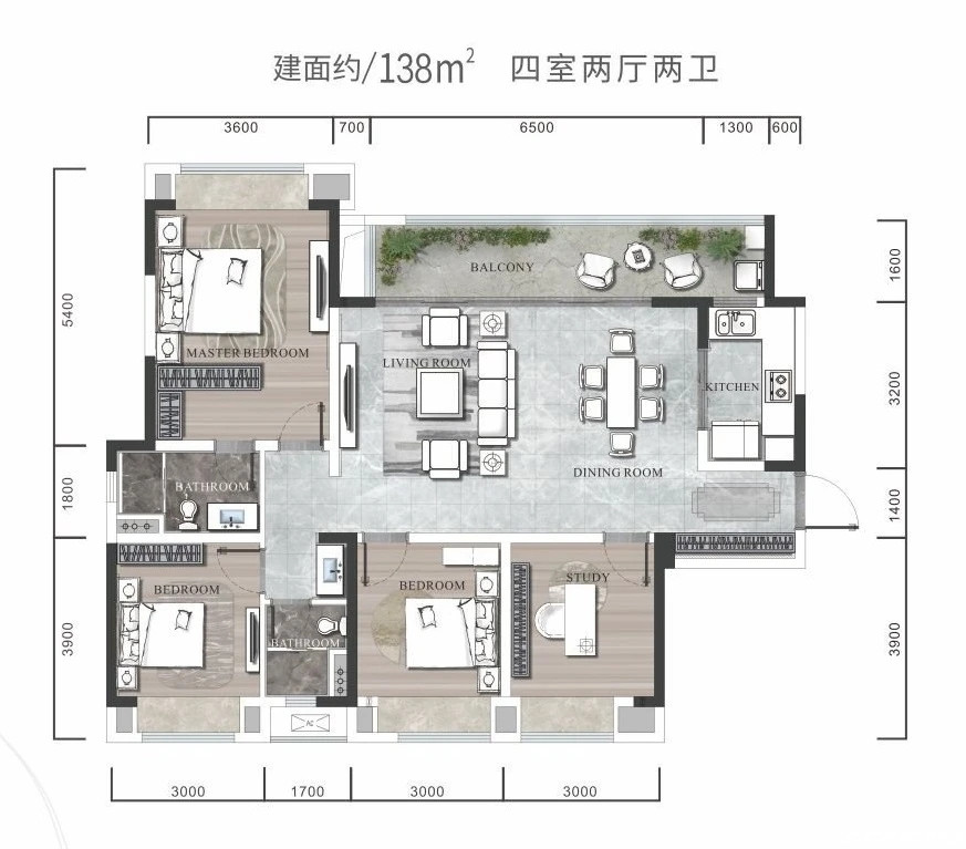 C1-138㎡户型图