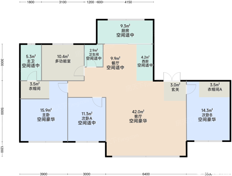 158户型图