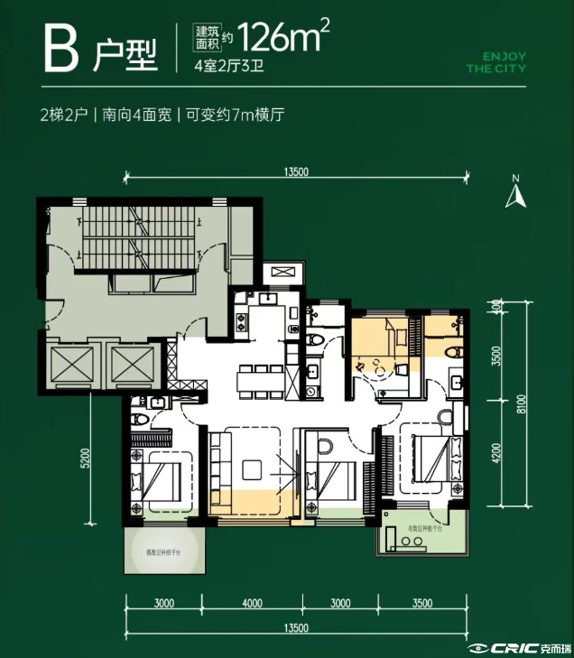 126户型户型图