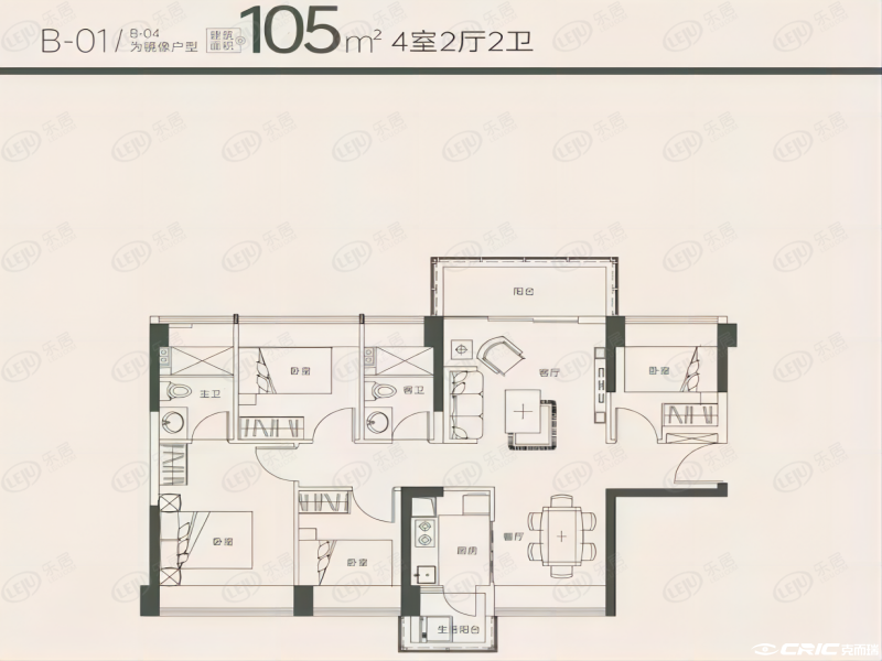 105户型图