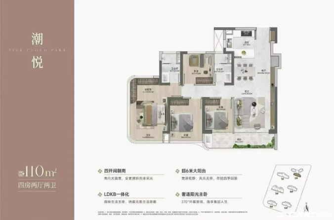 110㎡户型户型图