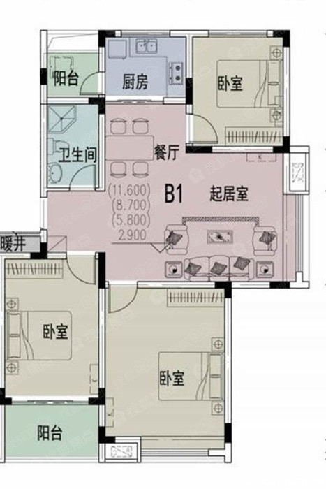 109-120平户型图