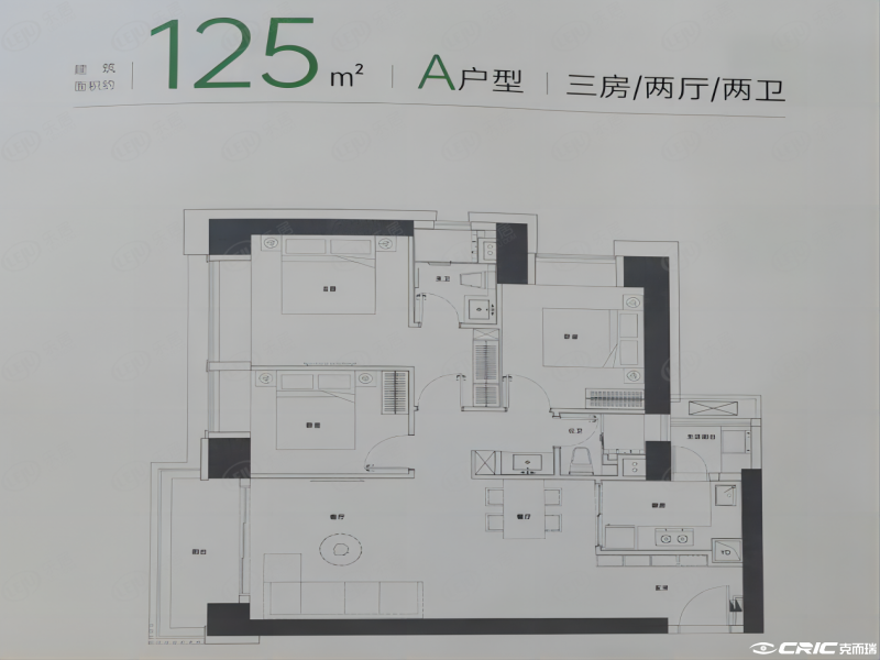 125户型图