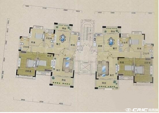 联排别墅B户型图