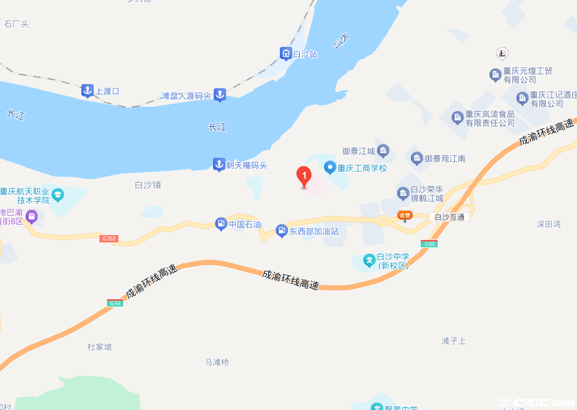 江津子山美墅 区位交通图