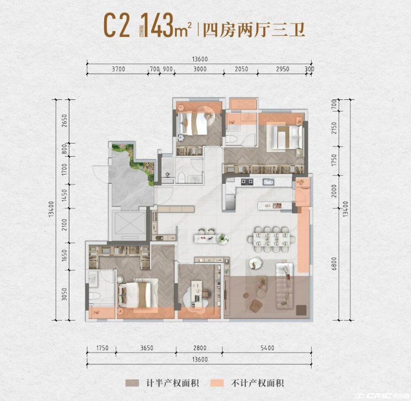 143户型户型图