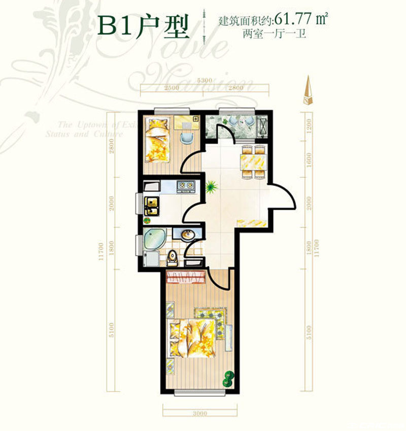 B1户型图