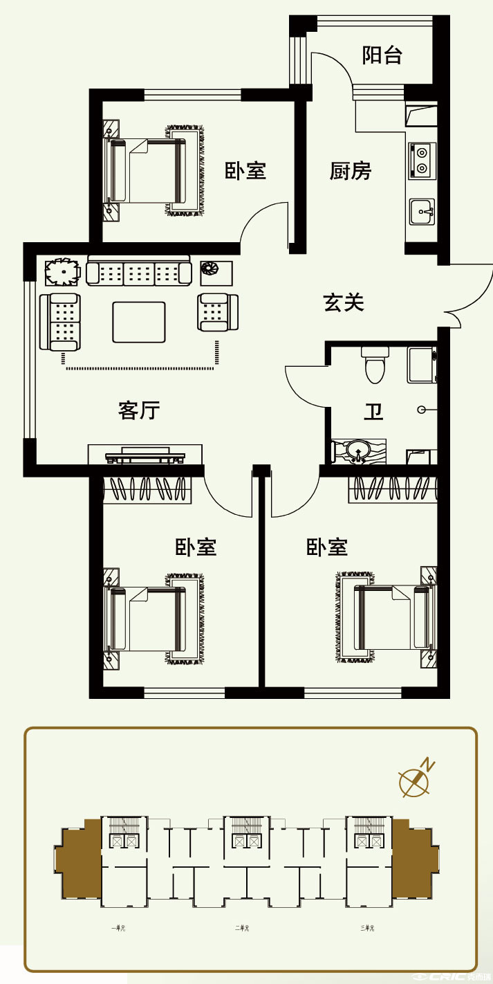 B1户型图