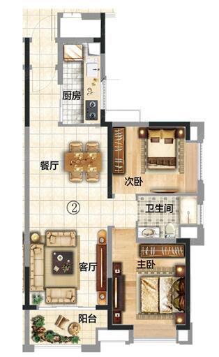 B1户型图