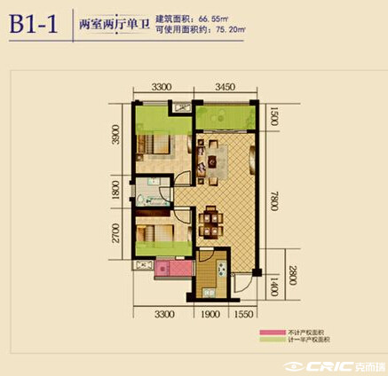B1-1户型图