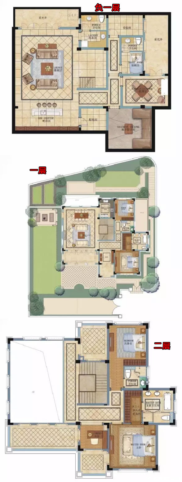 416㎡A1户型8室户型图