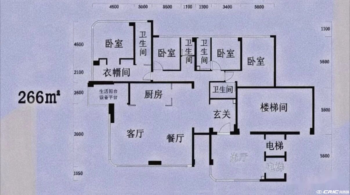266户型户型图
